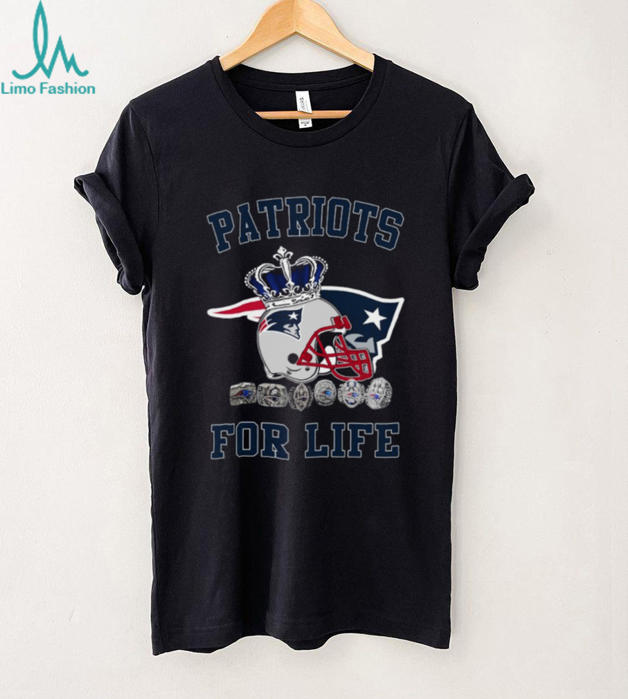 New England Patriots For Life T Shirt Championship Rings & Helmet Design New England Patriots For Life T Shirt Championship Rings & Helmet Design