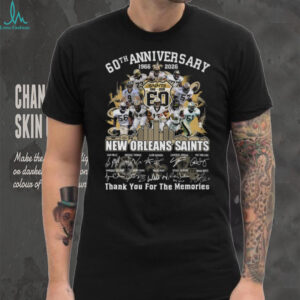 New Orleans Saints 60th Anniversary (1966 2026) Signatures T Shirt