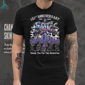 New York Giants 101st Anniversary T Shirt (1925 2026)