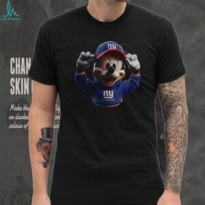 New York Giants Mickey Mouse Disney Football T Shirt