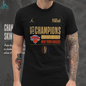 New York Knicks 2025 Emirates NBA Cup Champions Winner Trophy shirt