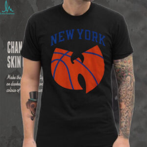 New York Knicks Basketball Wu Tang parody logo NBA 2025 shirt