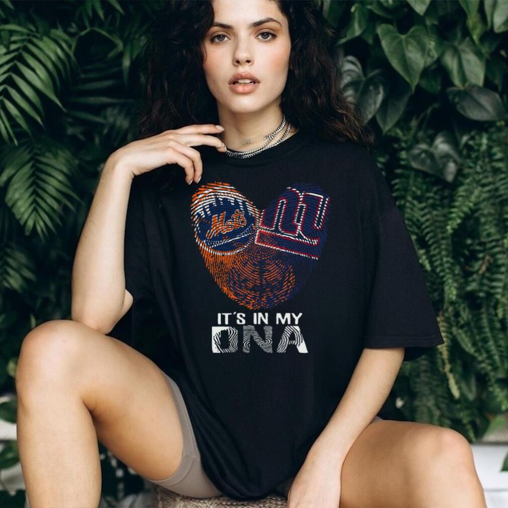 New York Mets & Giants It’s In My DNA Heart T Shirt New York Mets & Giants It’s In My DNA Heart T Shirt