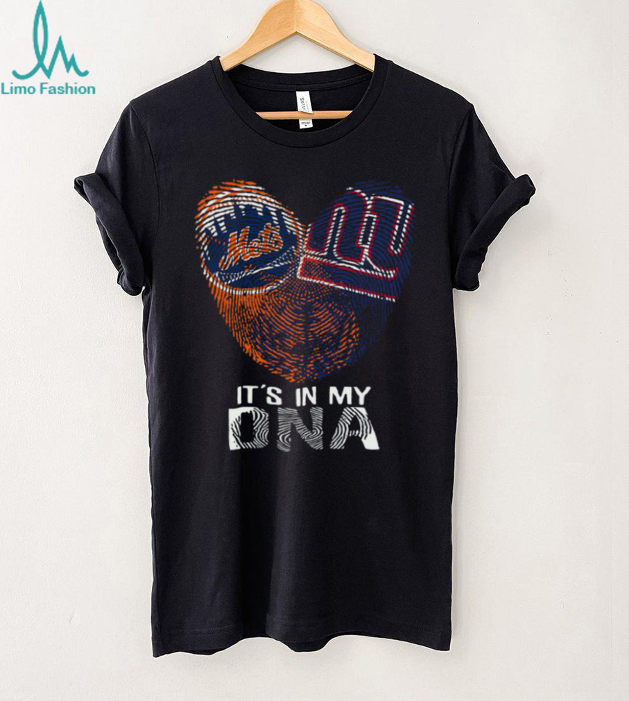 New York Mets & Giants It’s In My DNA Heart T Shirt New York Mets & Giants It’s In My DNA Heart T Shirt