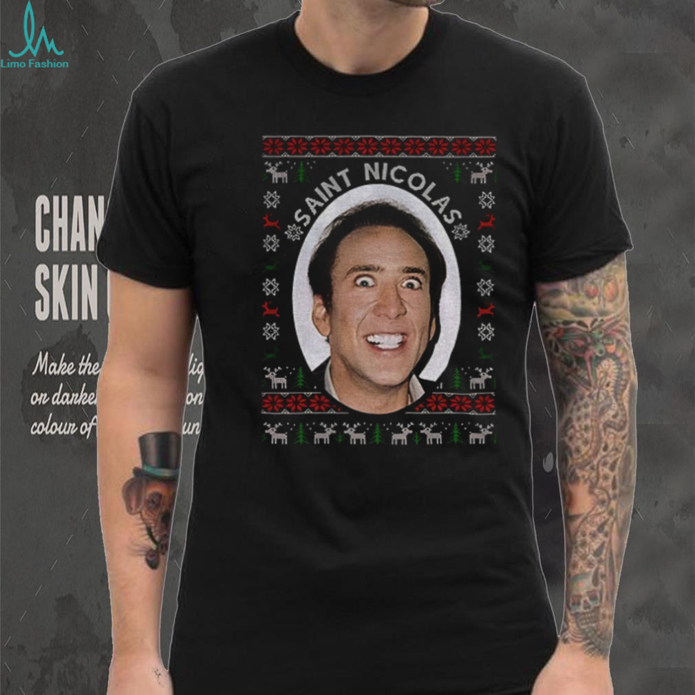 Nicolas Cage St Nicolas Christmas 2025 shirt Nicolas Cage St Nicolas Christmas 2025 shirt