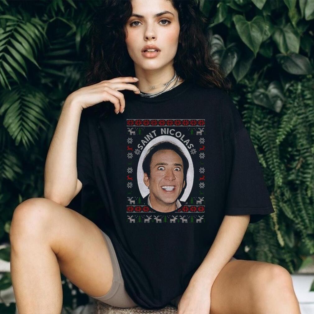 Nicolas Cage St Nicolas Christmas 2025 shirt Nicolas Cage St Nicolas Christmas 2025 shirt