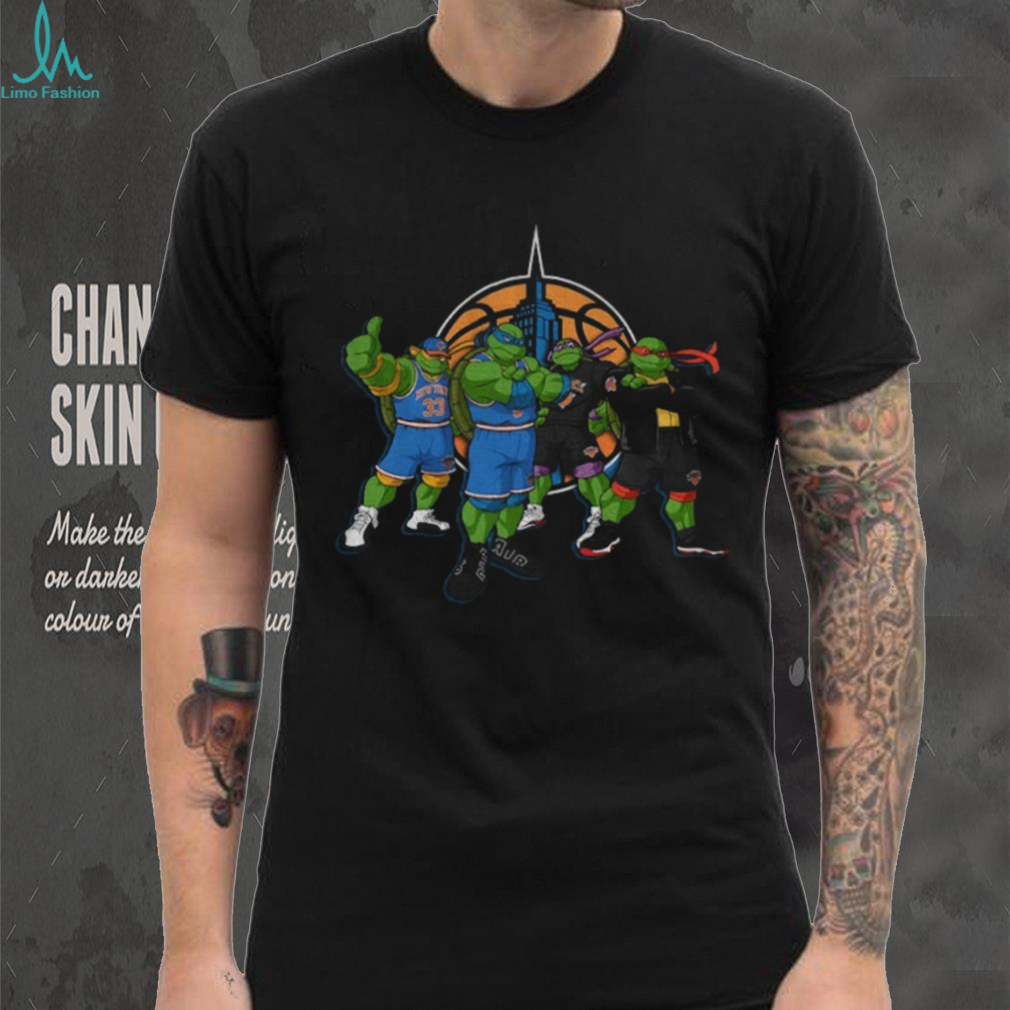 Ninja Turtle x New York Knicks Basketball 2025 NBA Cup Champions shirt Ninja Turtle x New York Knicks Basketball 2025 NBA Cup Champions shirt