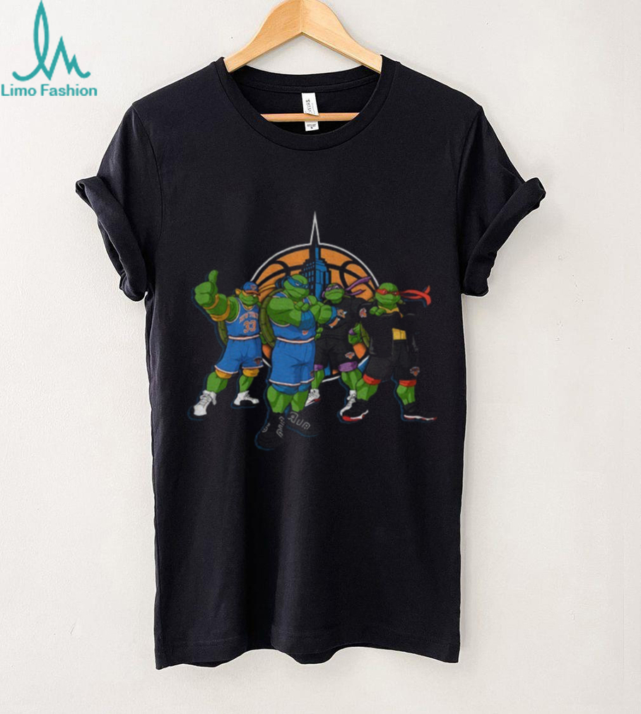 Ninja Turtle x New York Knicks Basketball 2025 NBA Cup Champions shirt Ninja Turtle x New York Knicks Basketball 2025 NBA Cup Champions shirt