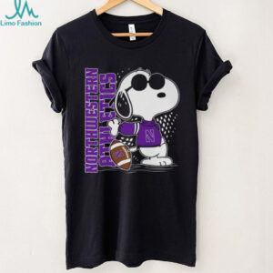 Northwestern Wildcats Snoopy Joe Cool Football T Shirt