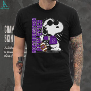 Northwestern Wildcats Snoopy Joe Cool Football T Shirt