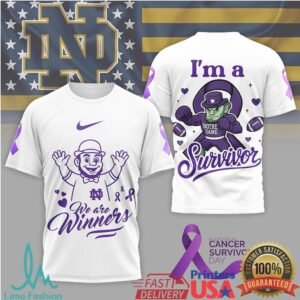 Notre Dame Fighting Irish Cancer Awareness T shirt Notre Dame Fighting Irish Cancer Awareness T shirt