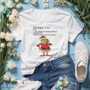 Noun 1 Not Calling Or Texting Before Stopping By And Here You Are With The Audecity T Shirt