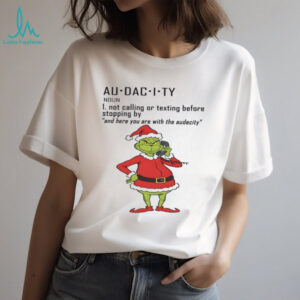 Noun 1 Not Calling Or Texting Before Stopping By And Here You Are With The Audecity T Shirt