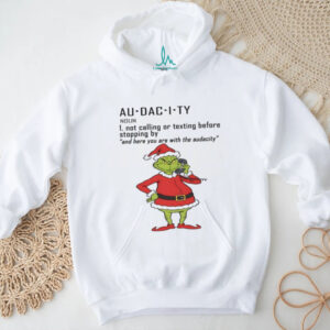 Noun 1 Not Calling Or Texting Before Stopping By And Here You Are With The Audecity T Shirt