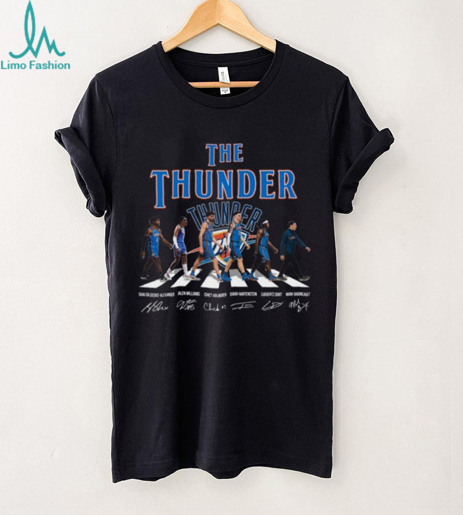 OKC Thunder Shai Gilgeous Alexander & Co. T Shirt Recovered OKC Thunder Shai Gilgeous Alexander & Co. T Shirt Recovered