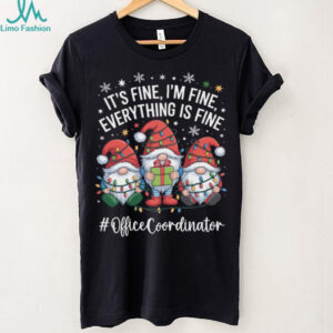 Office Coordinator Gnome Everything Is Fine Funny Christmas Sweatshirt