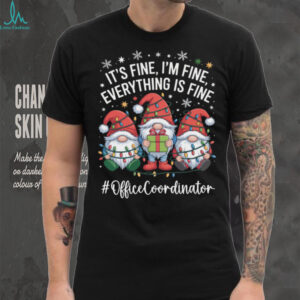 Office Coordinator Gnome Everything Is Fine Funny Christmas Sweatshirt