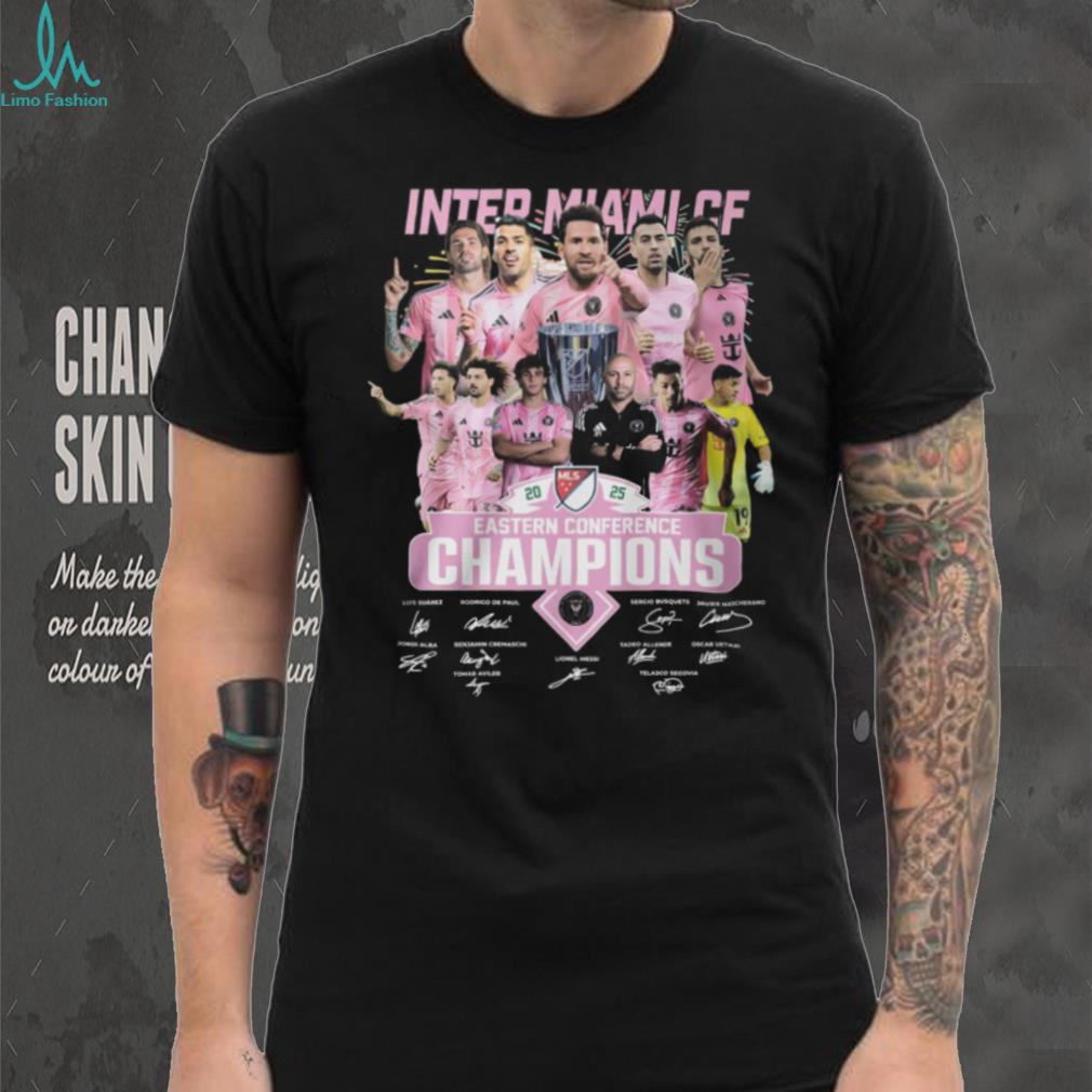 Official Inter Miami CF 2025 Eastern Conference Champions Signature Shirt Official Inter Miami CF 2025 Eastern Conference Champions Signature Shirt
