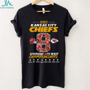 Official Kansas City Chiefs 8 Straight AFC West Champions Tee