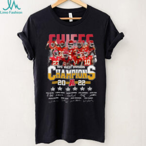 Official Kansas City Chiefs AFC West 2022 Champions T Shirt