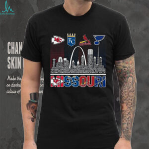Official Kansas City Chiefs Royals St. Louis Cardinals Blues Sport City Missouri T Shirt Recovered