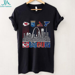 Official Kansas City Chiefs Royals St. Louis Cardinals Blues Sport City Missouri T Shirt Recovered