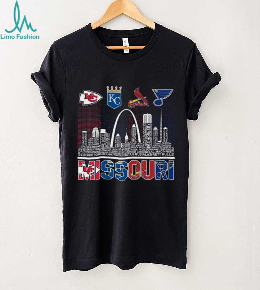 Official Kansas City Chiefs Royals St. Louis Cardinals Blues Sport City Missouri T Shirt Recovered Official Kansas City Chiefs Royals St. Louis Cardinals Blues Sport City Missouri T Shirt Recovered