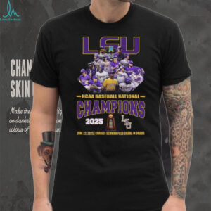 Official LSU Tigers 2025 NCAA Baseball National Champions Locker Room T Shirt Recovered