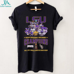 Official LSU Tigers 2025 NCAA Baseball National Champions Locker Room T Shirt Recovered