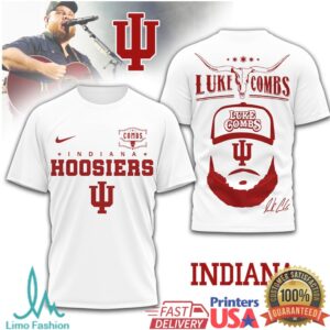 Official Luke Combs Indiana Hoosiers Fan Gear Tee