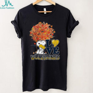 Official NCAA Michigan Wolverines Snoopy & Woodstock Fall Shirt Official NCAA Michigan Wolverines Snoopy & Woodstock Fall Shirt