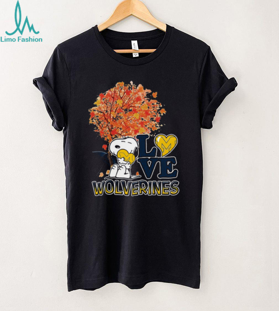 Official NCAA Michigan Wolverines Snoopy & Woodstock Fall Shirt Official NCAA Michigan Wolverines Snoopy & Woodstock Fall Shirt