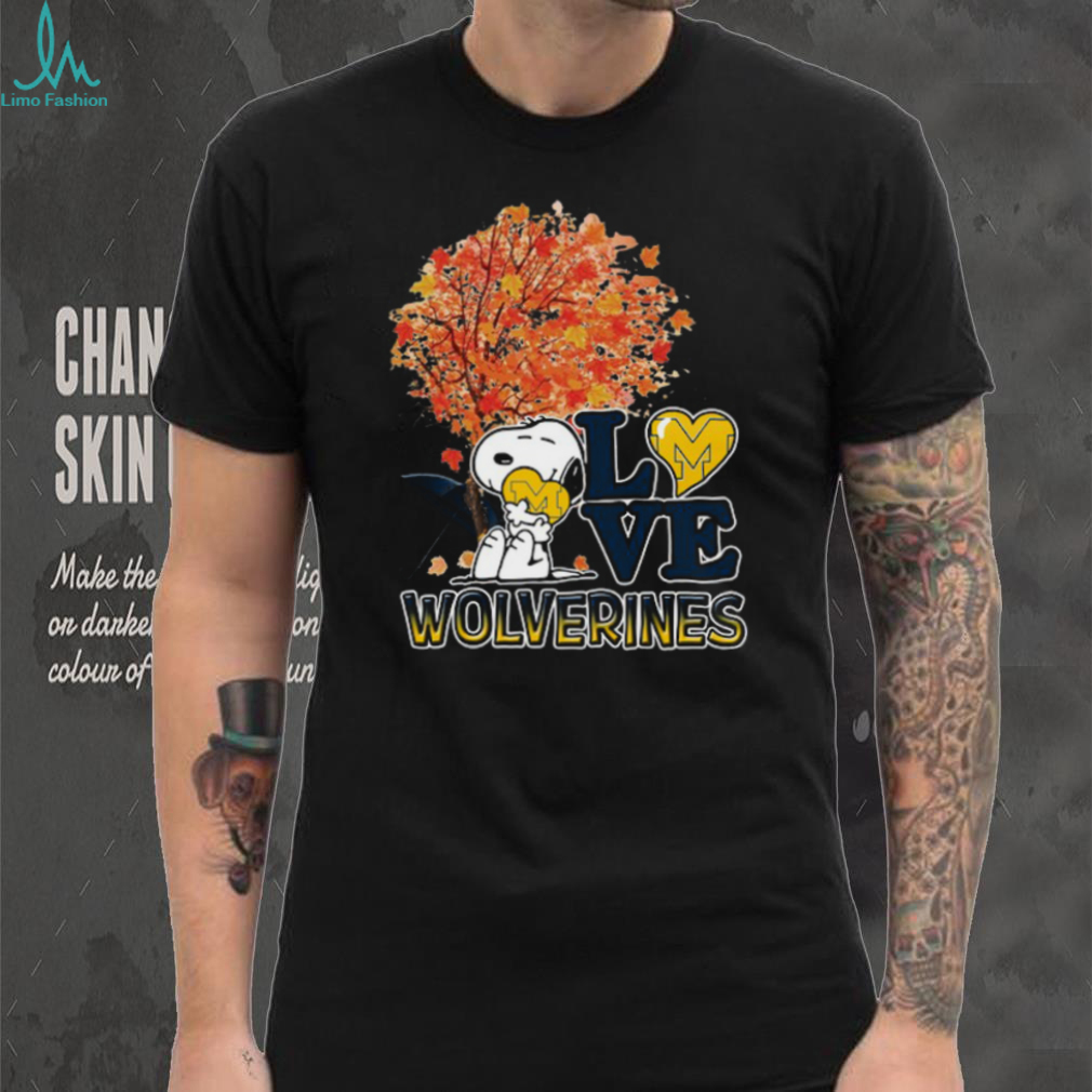Official NCAA Michigan Wolverines Snoopy & Woodstock Fall Shirt Official NCAA Michigan Wolverines Snoopy & Woodstock Fall Shirt