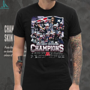 Official New England Patriots 2025 AFC East Division Champions T Shirt
