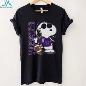 Official Peanuts Snoopy Washington Huskies Football Long Sleeve T Shirt