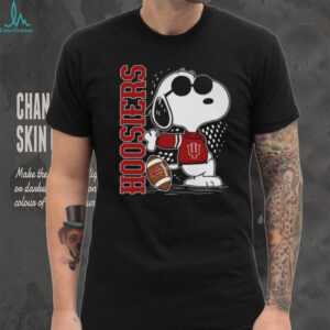 Official Peanuts x Indiana Hoosiers Joe Cool Basketball T Shirt