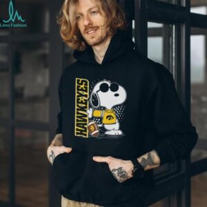 Official Peanuts x Iowa Hawkeyes Joe Cool Football T Shirt
