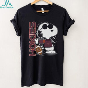 Official Virginia Tech Hokies Snoopy Football Fan T Shirt