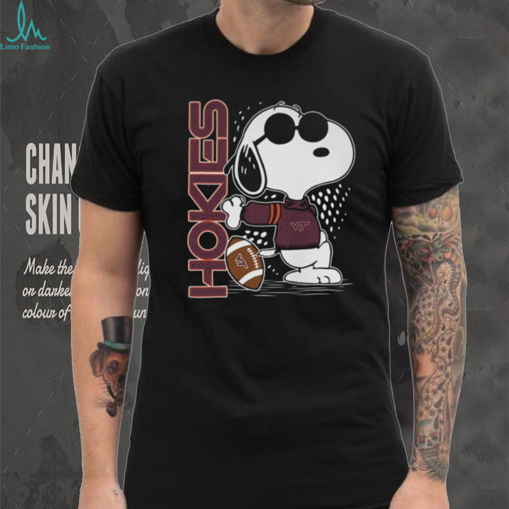 Official Virginia Tech Hokies Snoopy Football Fan T Shirt Official Virginia Tech Hokies Snoopy Football Fan T Shirt