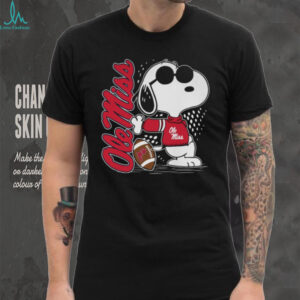 Officially Licensed Ole Miss Rebels Snoopy Joe Cool Football T Shirt