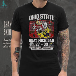 Ohio State Buckeyes beat Michigan Wolverines mascot 27 09 NCAA Game 2025 shirt