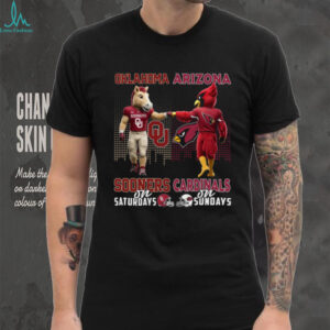 Oklahoma Sooners & Arizona Cardinals 'Saturdays & Sundays' Fan T Shirt