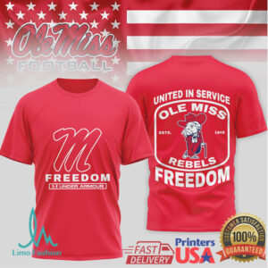 Ole Miss Rebels Freedom United in Service T Shirt by Under Armour Ole Miss Rebels Freedom United in Service T Shirt by Under Armour