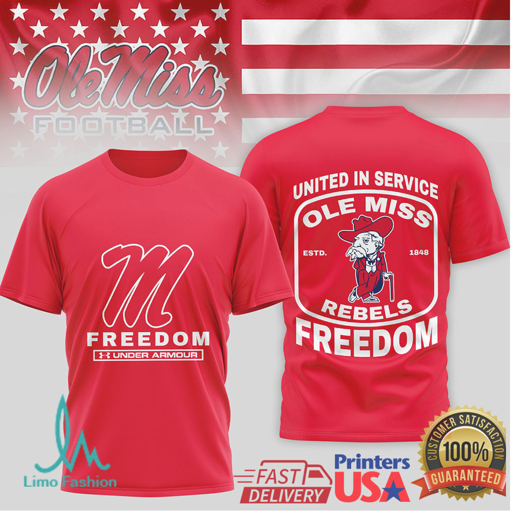 Ole Miss Rebels Freedom United in Service T Shirt by Under Armour Ole Miss Rebels Freedom United in Service T Shirt by Under Armour