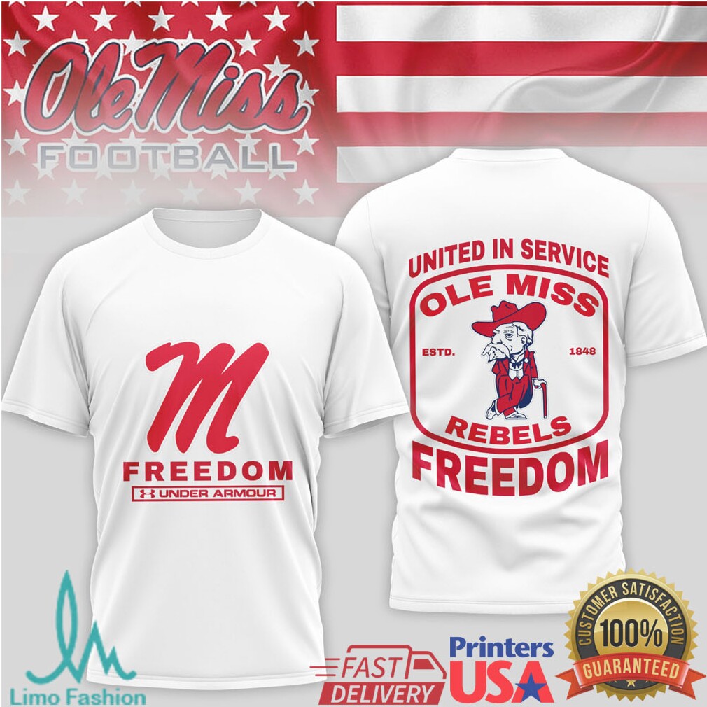 Ole Miss Rebels Freedom United in Service T Shirt by Under Armour Ole Miss Rebels Freedom United in Service T Shirt by Under Armour