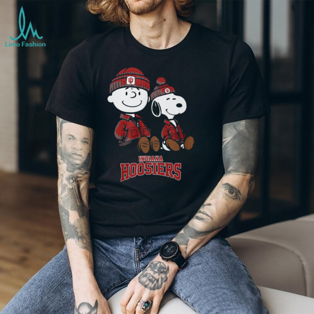 Peanuts x Indiana Hoosiers Charlie Brown & Snoopy Tee Peanuts x Indiana Hoosiers Charlie Brown & Snoopy Tee