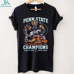 Penn State Nittany Lions 2025 Pinstripe Bowl Champions T Shirt Penn State Nittany Lions 2025 Pinstripe Bowl Champions T Shirt
