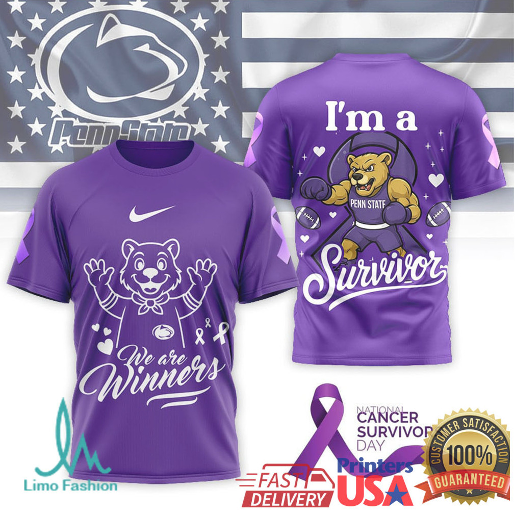 Penn State Nittany Lions I’m a Survivor, We are Winners T Shirt Penn State Nittany Lions I’m a Survivor, We are Winners T Shirt