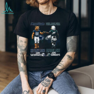 Penn State Nittany Lions & Philadelphia Eagles Saturdays on Sundays T Shirt