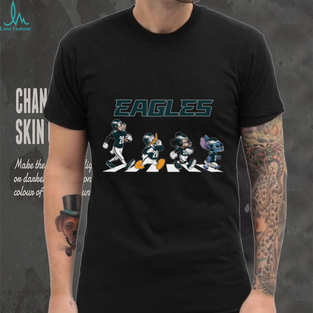 Philadelphia Eagles Disney Character Abbey Road Style T Shirt Philadelphia Eagles Disney Character Abbey Road Style T Shirt